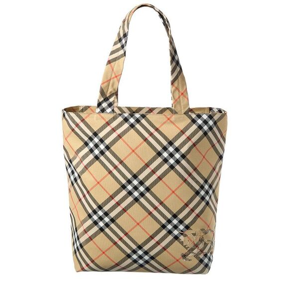 Burberry Classic Check Canvas Tote Brown